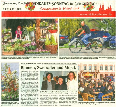 Aktionsteam Gengenbach - Zeitungsbericht - OT - 06.04.2011 - Teil 1